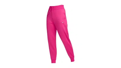 Pre-owned Nike Jordan Women's Logo Loose Fit Sweatpants In Beige