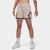 Nike Jordan Women's Sport 4" Diamond Basketball Shorts In Particle Beige/particle Beige/black/black