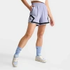 Nike Jordan Women's Sport 4" Diamond Basketball Shorts In Indigo Haze/indigo Haze/black/black