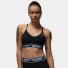 Nike Jordan Women's Sport Indy Light Support Padded Sports Bra Size Xl Nylon/100% Polyester/spandex In Black/stealth/black/white