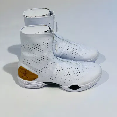 Pre-owned Nike Jordan Xx8 Crescent City Bamboo Basketball Shoe 2014 In White