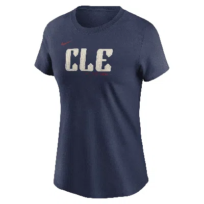Nike Josã© Ramã­rez Cleveland Guardians City Connect Fuse  Women's Mlb T-shirt In Blue
