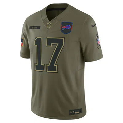 Nike Josh Allen Buffalo Bills Salute To Service  Men's Dri-fit Nfl Limited Jersey In Brown