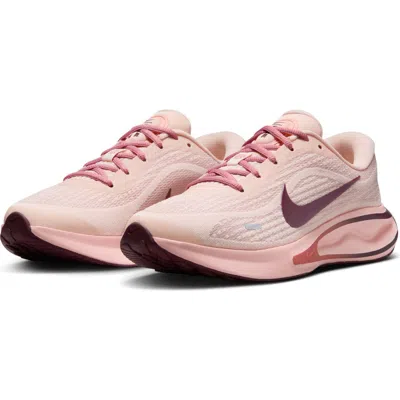 Nike Journey Road Runner Sneaker In Guava/burgundy/stardust
