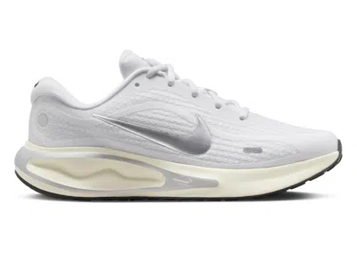 Pre-owned Nike Journey Run Metallic Silver (women's) Sneakers In White/platinum Tint/coconut Milk