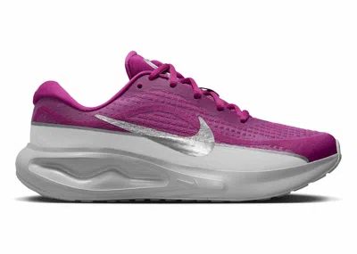 Pre-owned Nike Journey Run Premium (women's) Sneakers In Hot Fuchsia/wolf Grey/metallic Silver In Multi