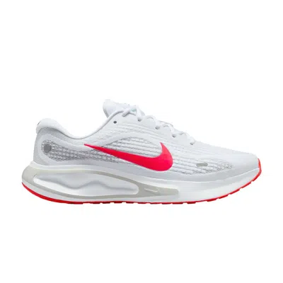 Pre-owned Nike Journey Run 'white Bright Crimson Wolf Grey' | Men's Size 6
