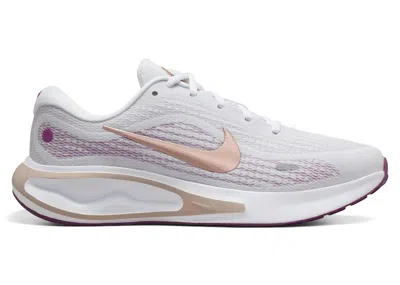 Pre-owned Nike Journey Run (women's) Sneakers In White/hot Fuchsia/platinum Violet