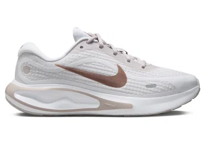 Pre-owned Nike Journey Run (women's) Sneakers In White/platinum Violet/smokey Mauve