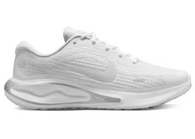 Pre-owned Nike Journey Run (women's) Sneakers In White/pure Platinum/metallic Silver In Multi