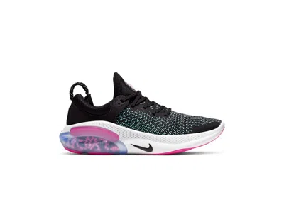 Pre-owned Nike Joyride Run Flyknit (women's) Sneakers In Black/pink Blast/pure Platinum