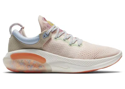 Pre-owned Nike Joyride Run Flyknit (women's) Sneakers In Washed Coral/orange Frost/sail In Multi