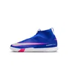 Nike Babies' Jr. Mercurial Superfly 10 Academy Little/big Kids' Indoor/court High-top Soccer Shoes In Blue