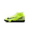 Nike Jr. Mercurial Superfly 10 Academy Little/big Kids' Tf High-top Soccer Shoes In Yellow