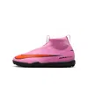 Nike Babies' Jr. Mercurial Superfly 10 Academy Little/big Kids' Turf High-top Soccer Shoes In Pink