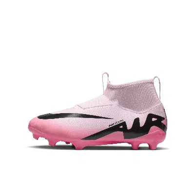 Nike Babies' Jr. Mercurial Superfly 9 Academy Little/big Kids' Multi-ground High-top Soccer Cleats In Pink