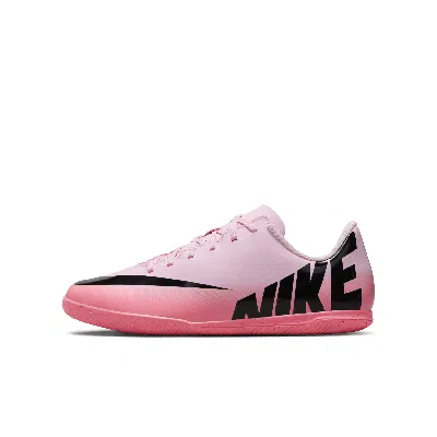 Nike Babies' Jr. Mercurial Vapor 15 Club Little/big Kids' Indoor/court Low-top Soccer Shoes In Pink