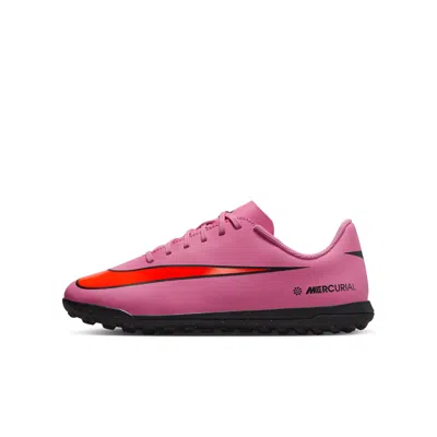 Nike Babies' Jr. Mercurial Vapor 16 Club Little/big Kids' Turf Low-top Soccer Shoes In Pink