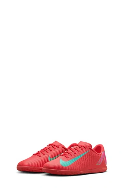 Nike Jr. Mercurial Vapor 16 Soccer Cleat In Ember Glow/aurora Green