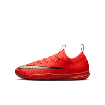 Nike Babies' Jr. Mercurial Vapor 17 Academy Big Kids' Indoor/court Low-top Soccer Shoes In Red