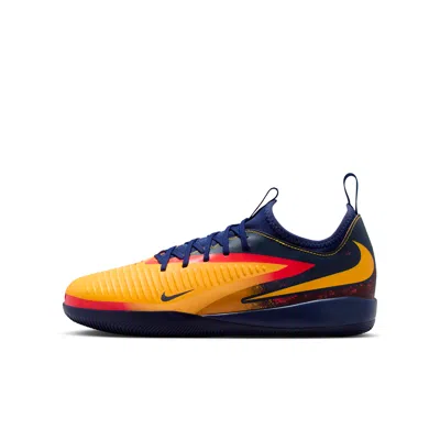 Nike Babies' Jr. Phantom 6 Low Academy "erling Haaland" Big Kids' Indoor/court Soccer Shoes In Orange