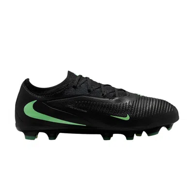 Pre-owned Nike Jr. Phantom 6 Low Pro Mg Gs 'black Illusion Green' | Kid's Size 5.5