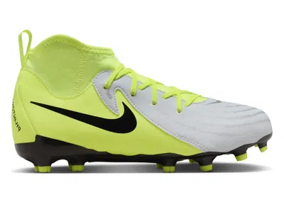 Pre-owned Nike Jr. Phantom Luna 2 Academy Mg Sneakers In Metallic Silver/volt/black In Multi