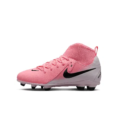 Nike Babies' Jr. Phantom Luna 2 Club Little/big Kids' Mg High-top Soccer Cleats In Pink