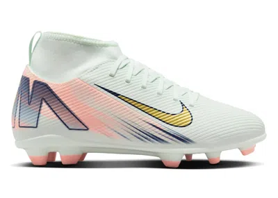 Pre-owned Nike Jr. Superfly 10 Club Mercurial Dream Speed Sneakers In Barely Green/crimson Pulse/metallic Gold Coin