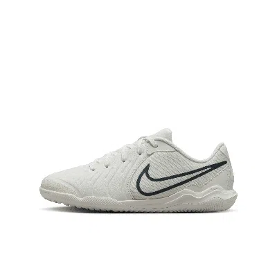 Nike Babies' Jr. Tiempo Pearl Legend 10 Academy Little/big Kids' Ic Soccer Shoes In White