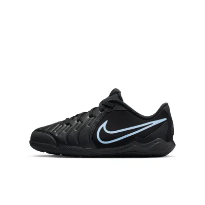 Nike Jr. Tiempo Legend 10 Academy Little/big Kids' Indoor/court Low-top Soccer Shoes In Black