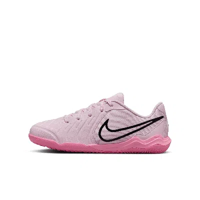 Nike Babies' Jr. Tiempo Legend 10 Academy Little/big Kids' Indoor/court Low-top Soccer Shoes In Pink