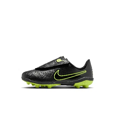 Nike Jr. Tiempo Legend 10 Club Little Kids' Multi-ground Low Top Soccer Cleats In Black