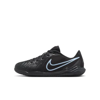 Nike Babies' Jr. Tiempo Legend 10 Club Little/big Kids' Indoor/court Low-top Soccer Shoes In Black