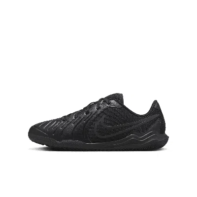 Nike Jr. Tiempo Legend 10 Club Little/big Kids' Indoor/court Low-top Soccer Shoes In Black