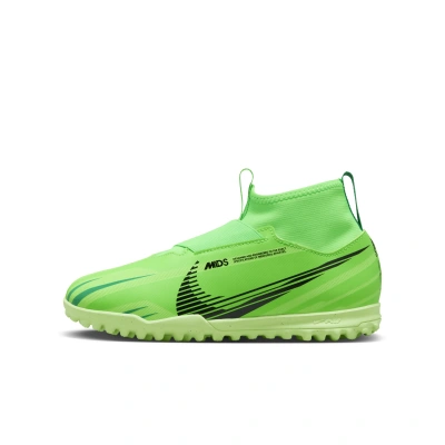 Nike Babies' Jr. Superfly 9 Academy Mercurial Dream Speed Little/big Kids' Tf High-top Soccer Shoes In Green