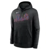 Nike Juan Soto Black New York Mets Player Name & Number Club Fleece Pullover Hoodie In Black
