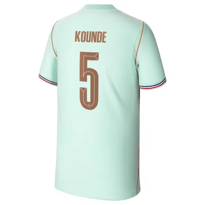 Nike Jules Koundã© France National Team 2026 Stadium Away Big Kids'  Dri-fit Soccer Jersey In Green