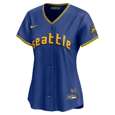 Nike Julio Rodrã­guez Seattle Mariners City Connect  Women's Dri-fit Adv Mlb Limited Jersey In Blue