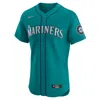 Nike Aqua Seattle Mariners Alternate Limited Jersey In Blue