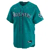 Nike Aqua Seattle Mariners Alternate Limited Jersey In Blue