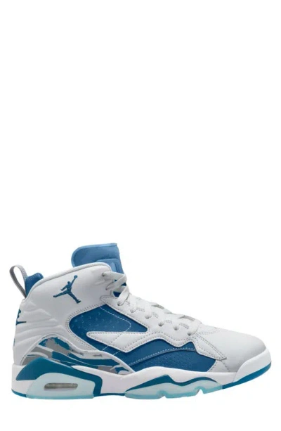Nike Jumpman 3-peat Sneaker In White/ Industrial Blue/ Grey
