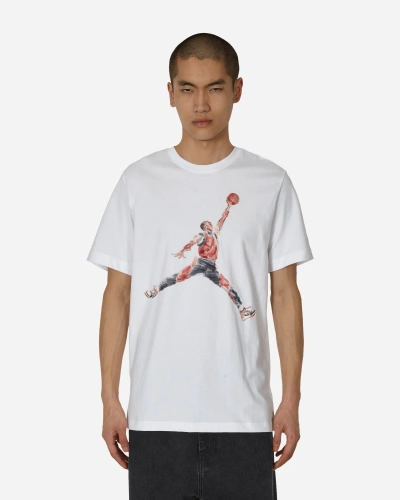 Nike Jordan Men's Jumpman Watercolor Logo T-shirt In White