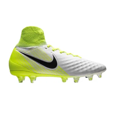 Pre-owned Nike Junior Magista Obra 2 Fg 'volt' | White | Kid's Size 4