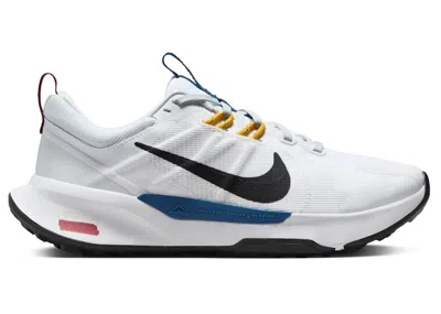 Pre-owned Nike Juniper Trail 2 Next Nature Black (women's) Sneakers In White/pure Platinum/university Gold