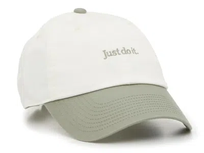 Nike Just Do It Baseball Cap In White