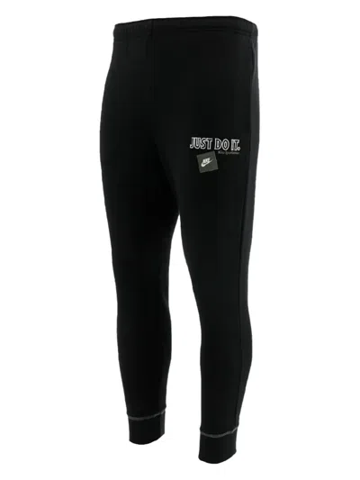 Nike Just Do It "black/white" Fleece Track Pants