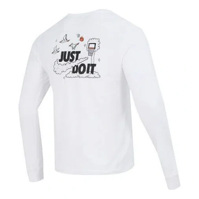 Nike Just Do It Long Sleeve T-shirt 'white'