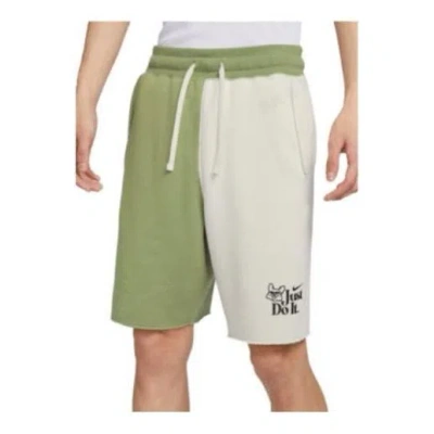 Nike Just Do It Shorts 'green White' In Multi