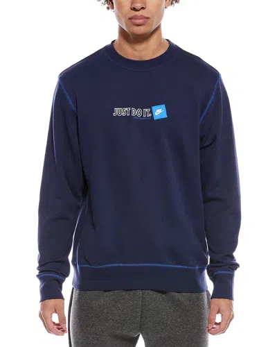 Nike Just Do It Sweatshirt In Blue